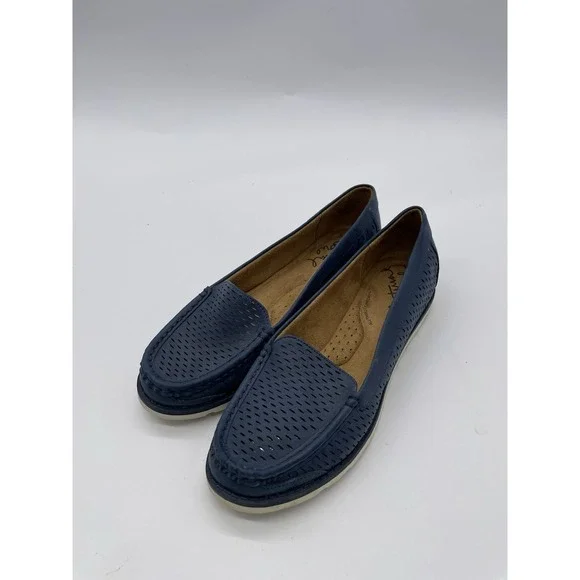 Natural soul Navy Isla Slip-on Loafers size 6 M - Picture 1 of 6